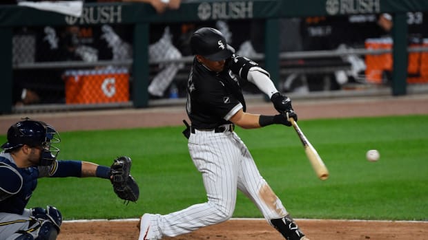 Danny Mendick hit 2020-08-05 vs MIL (Quinn Harris) USATSI_14701515
